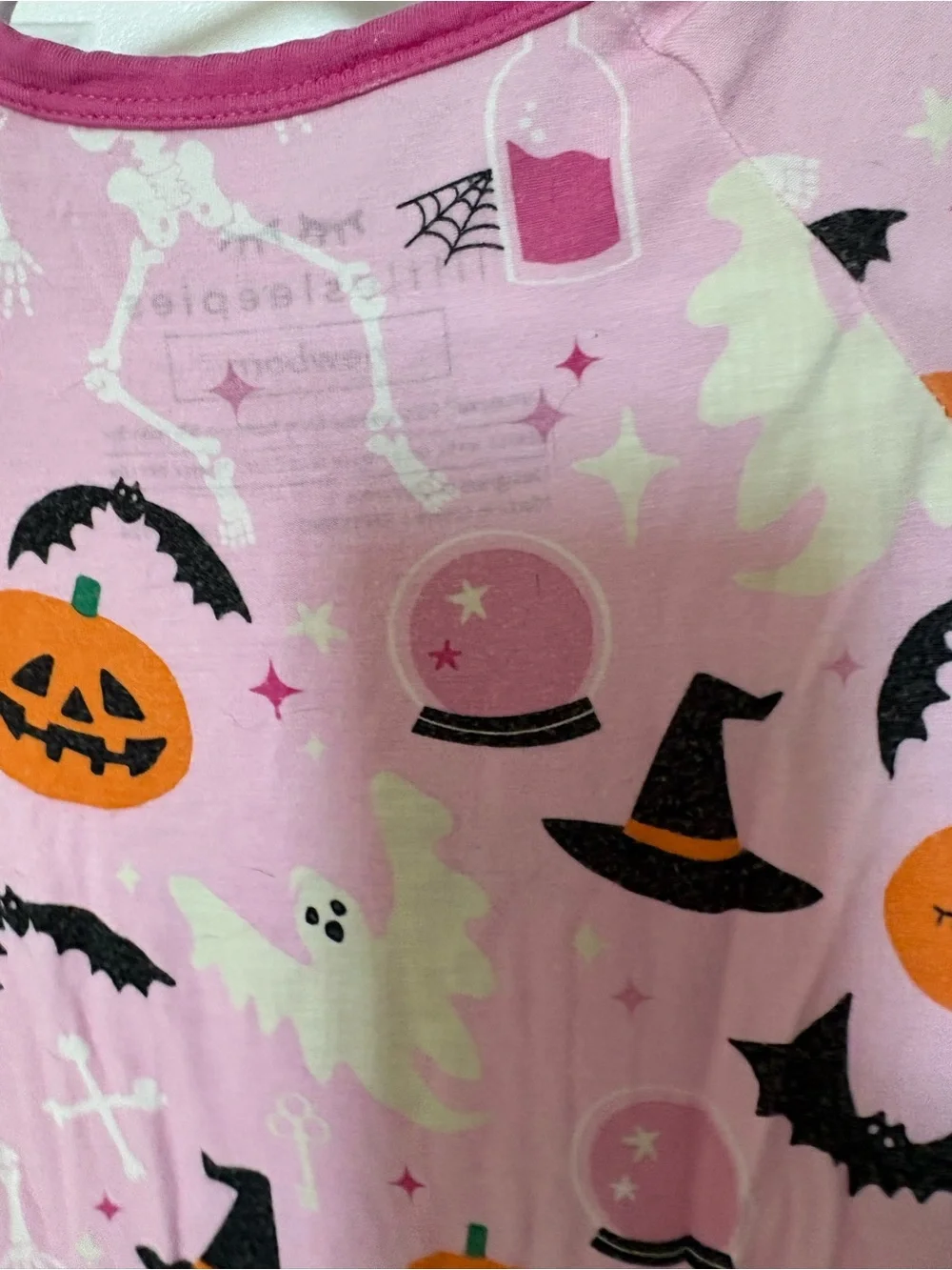 Pink Halloween Little Sleepies